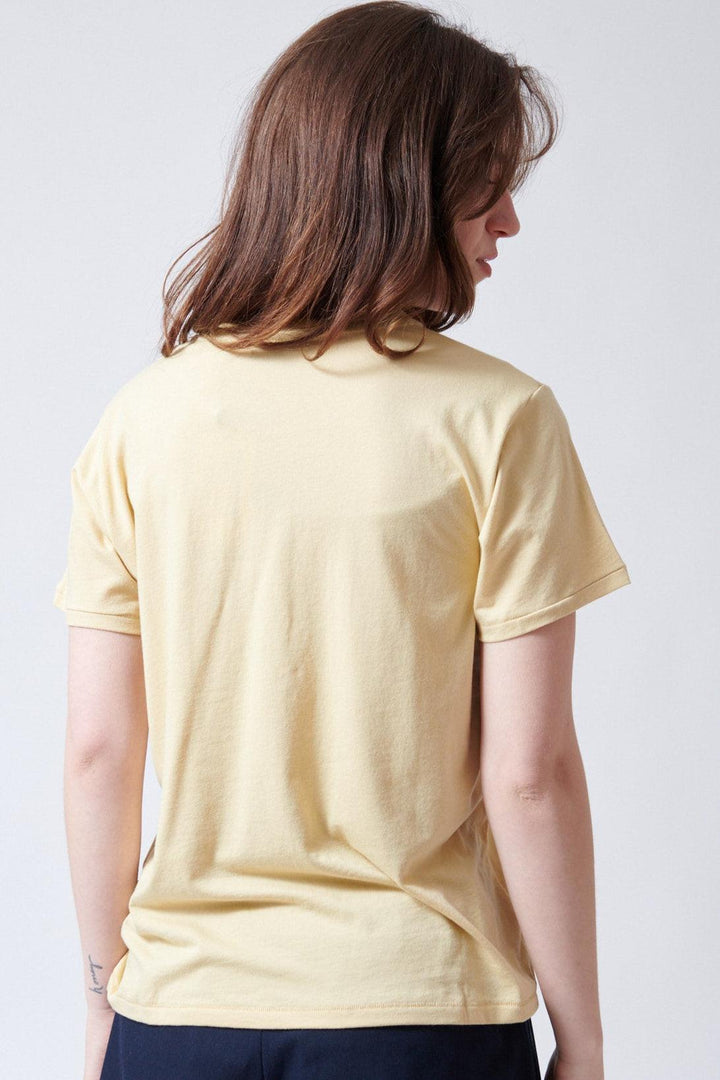 Sophie wearing Jamie Haller The Pocket Tee rear view