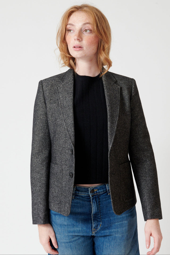 Waverly wearing Nili Lotan Holden Blazer front view