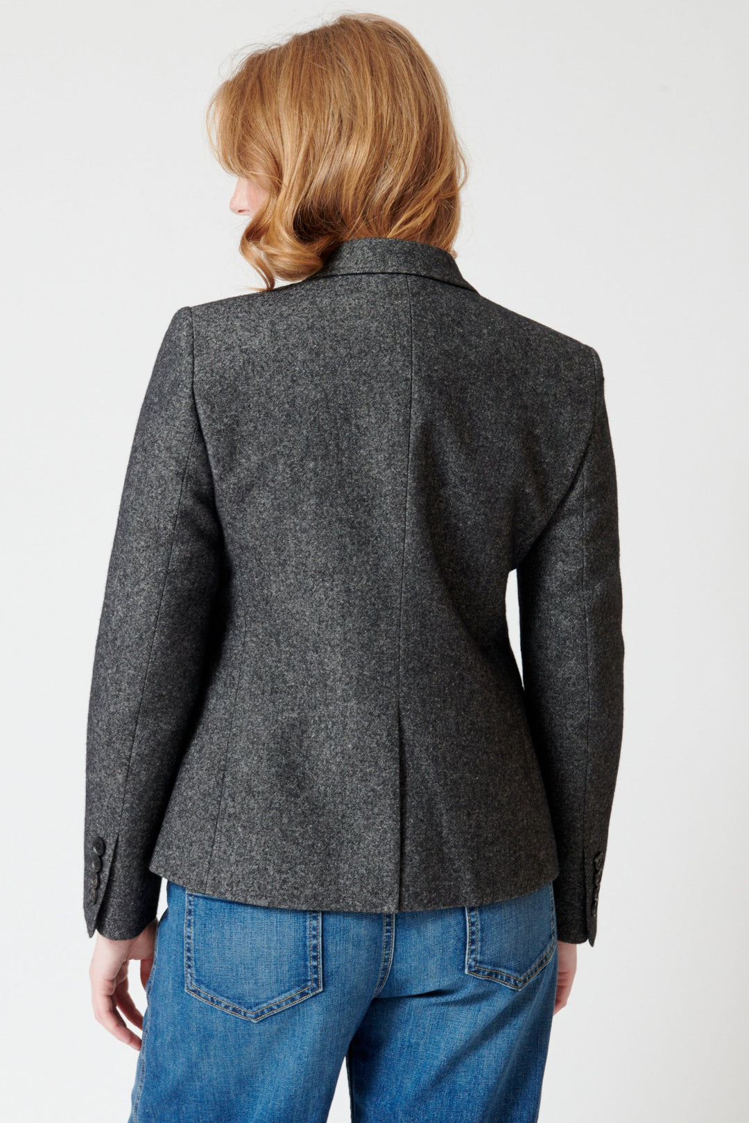 Waverly wearing Nili Lotan Holden Blazer rear view