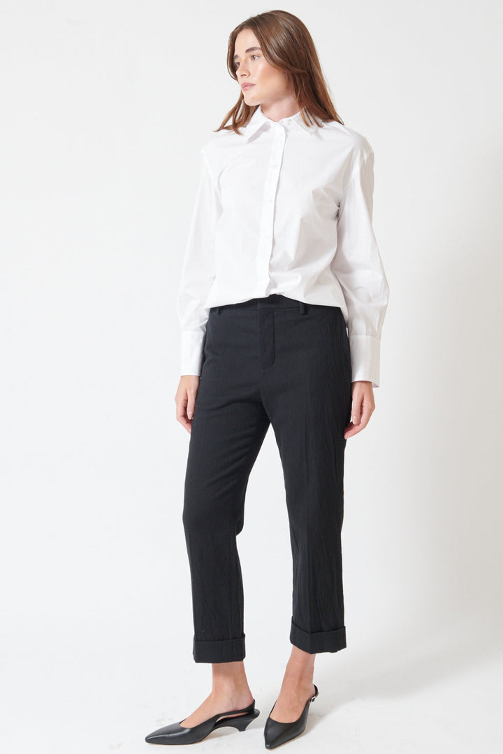 Julia wearing Tela Andrew Trousers front view