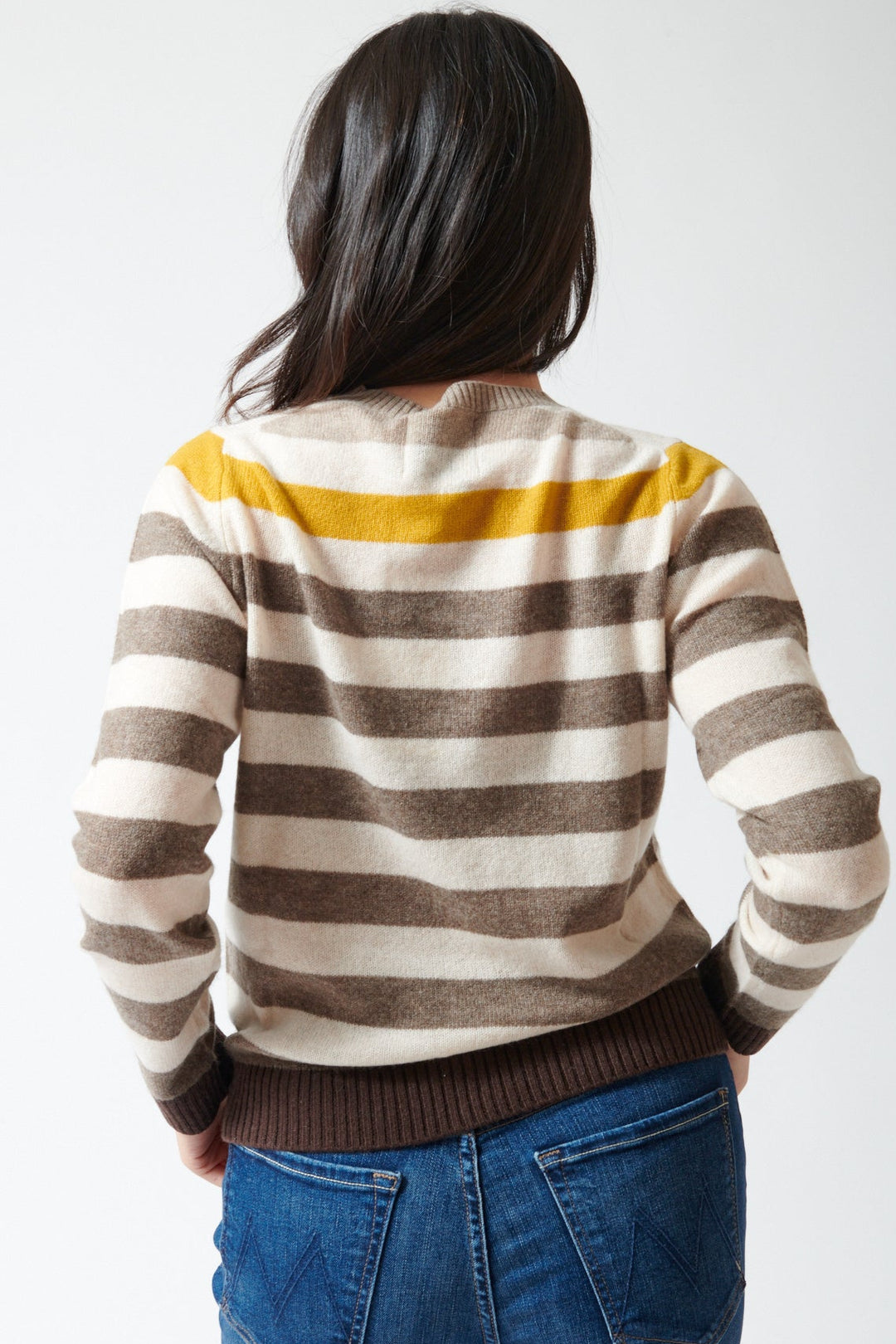 Jumper 1234 Cashmere Gradient Stripe Crew