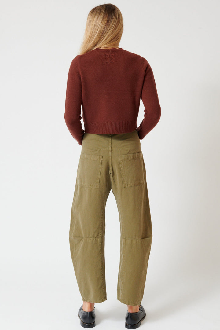 Mari wearing Nili Lotan Shon Pant rear view