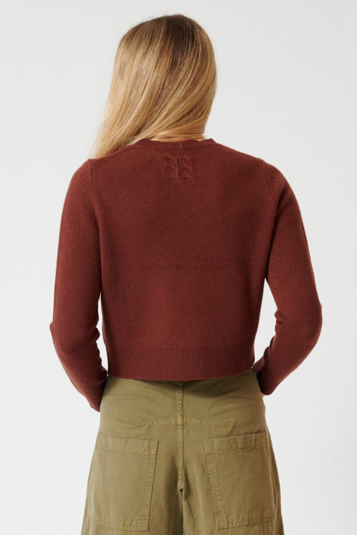 Mari wearing Nili Lotan Venus Sweater rear view