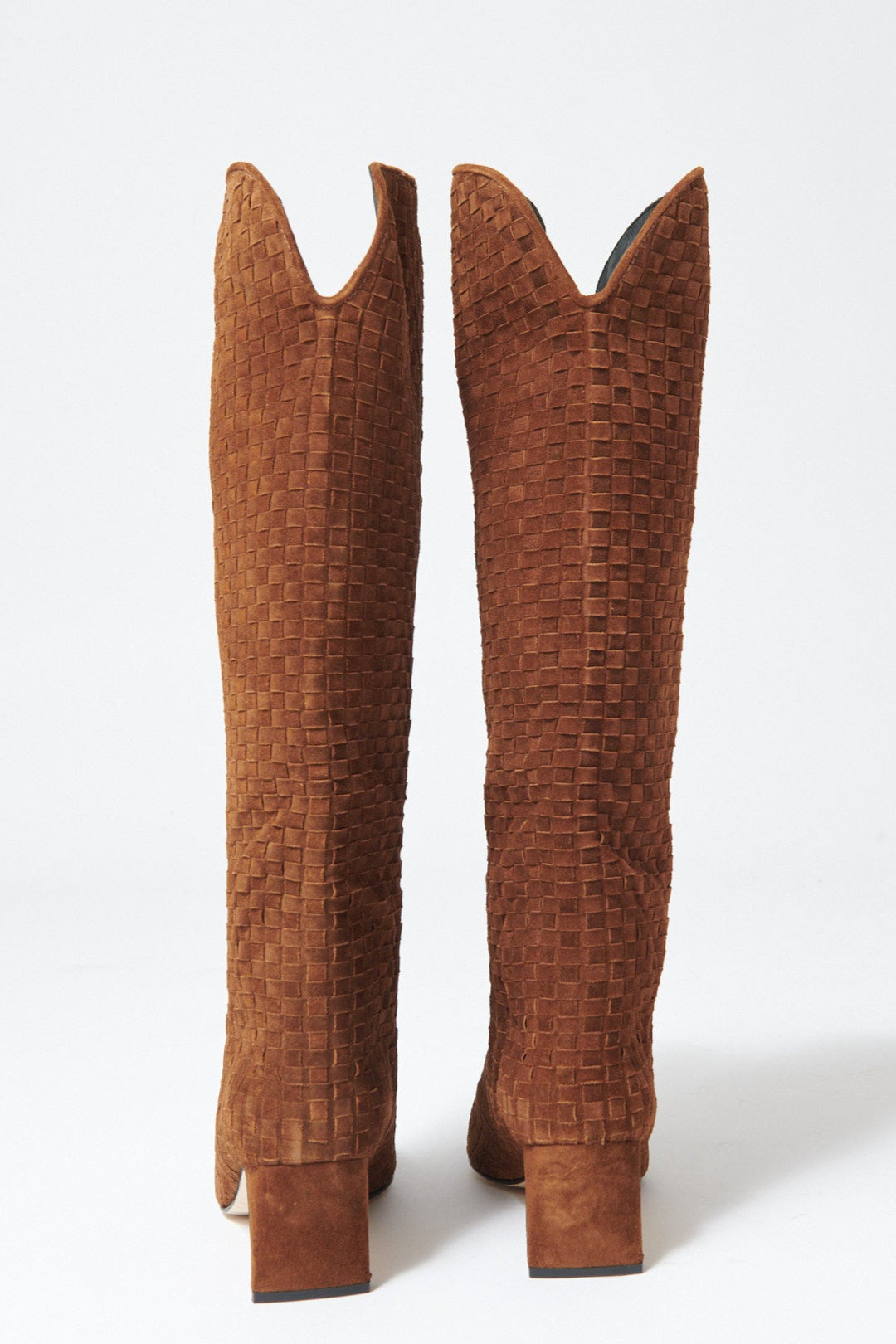 Flat lay of Frēda Salvador Lennox Knee High Boot rear view