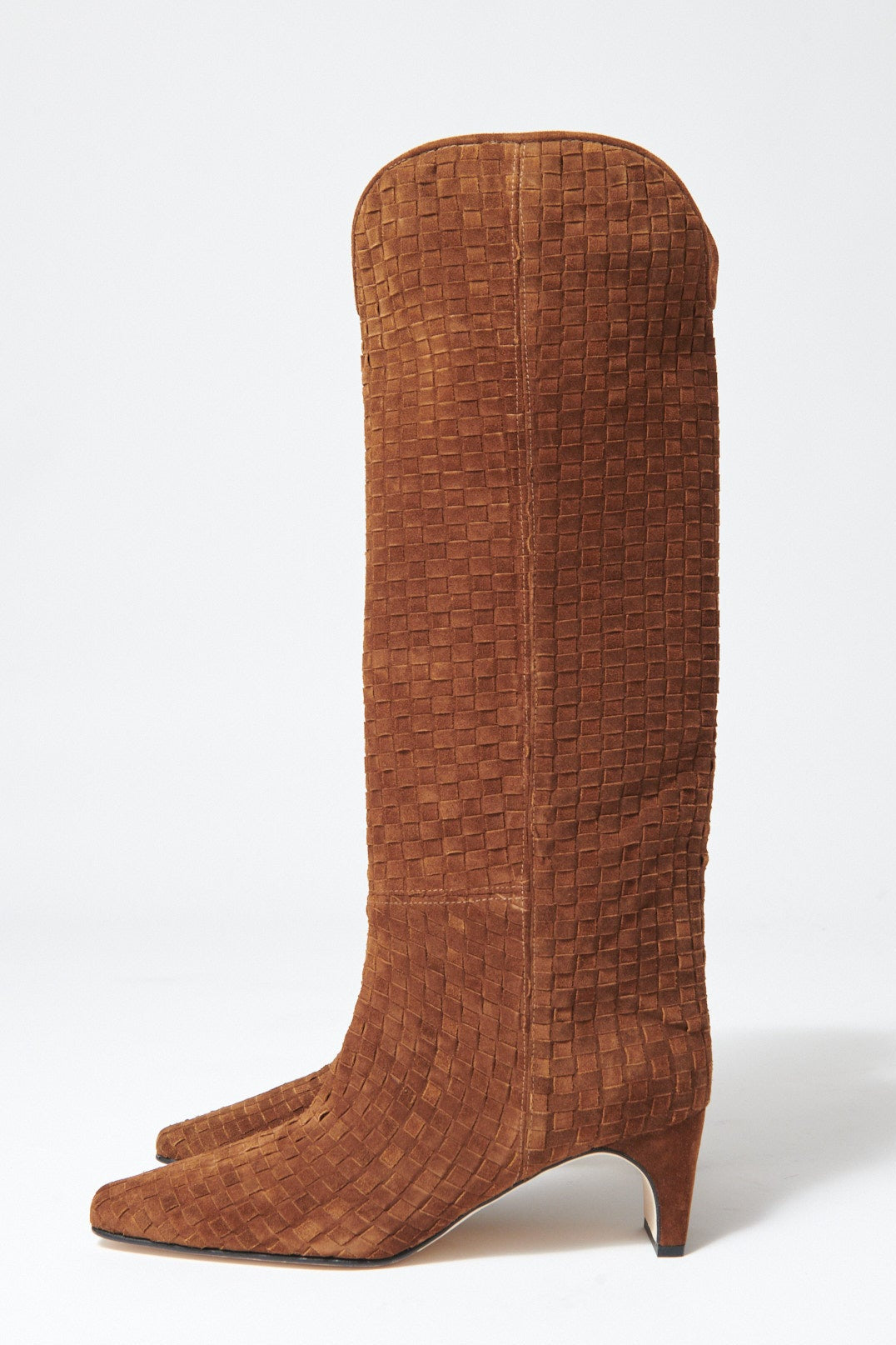 Flat lay of Frēda Salvador Lennox Knee High Boot side view