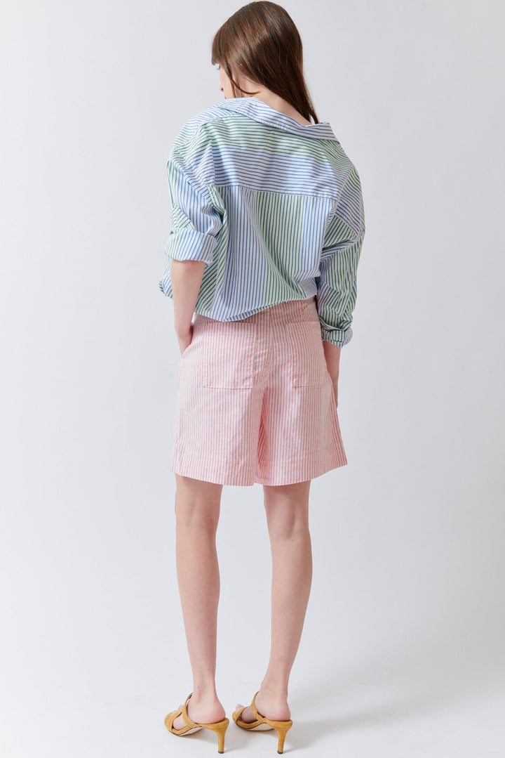 Angela wearing Frank & Eileen Waterford Golf Short rear view