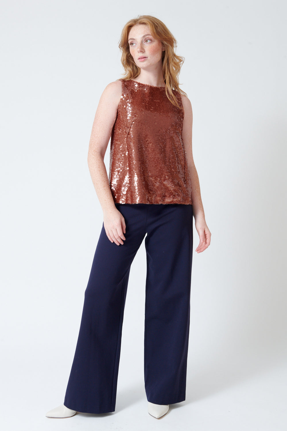 Waverly wearing Odeeh Temptation Compact Jersey Pants front view