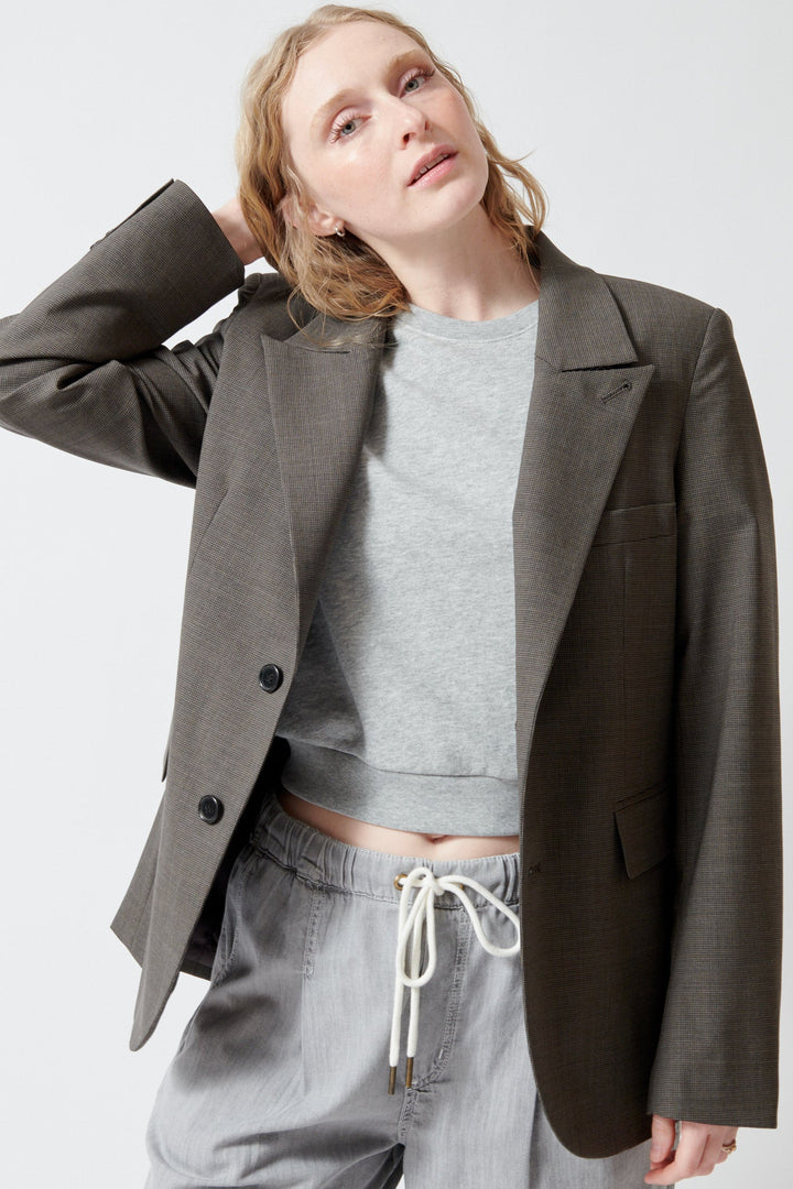 Madi wearing 6397 Sporting Blazer front view