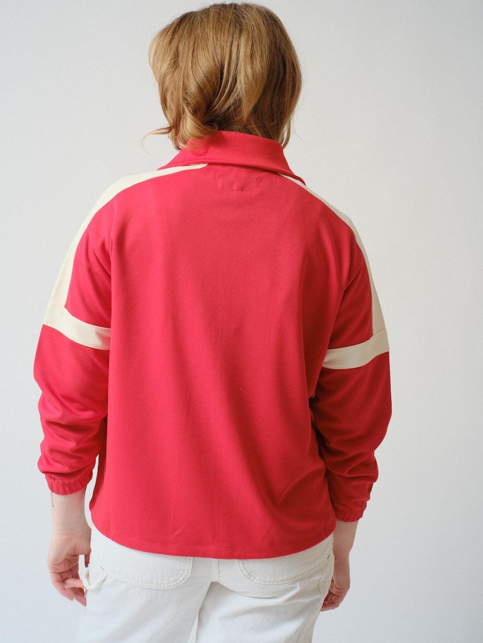 Waverly wearing The Great The Trainer Jacket rear view