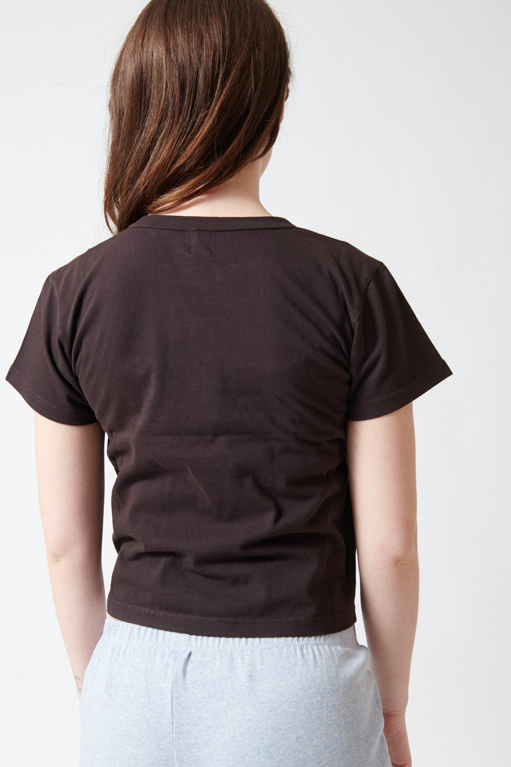 Sophie wearing LESET The Margo Tee rear view