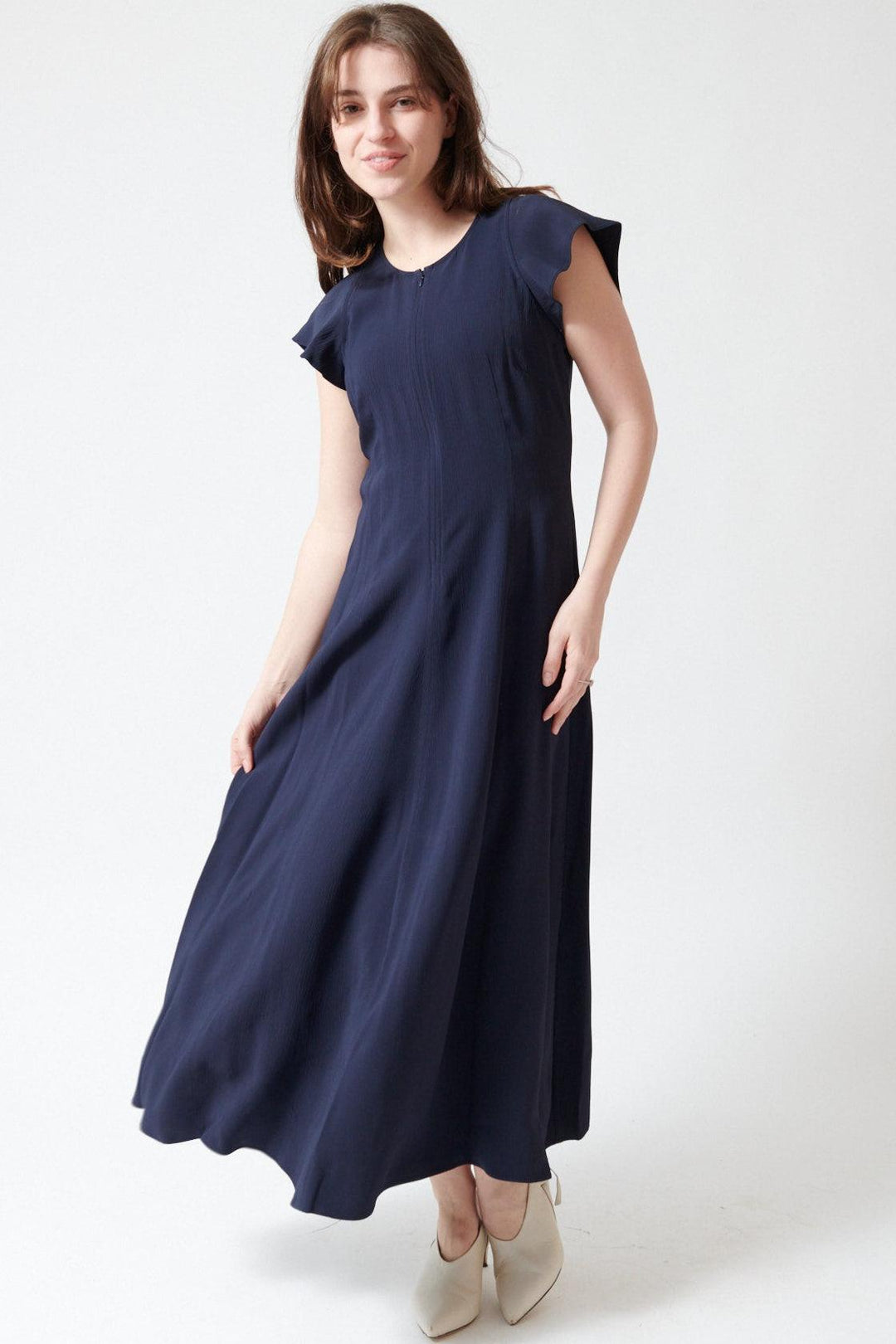 Gisa Zip Dress 4 / Midnight
