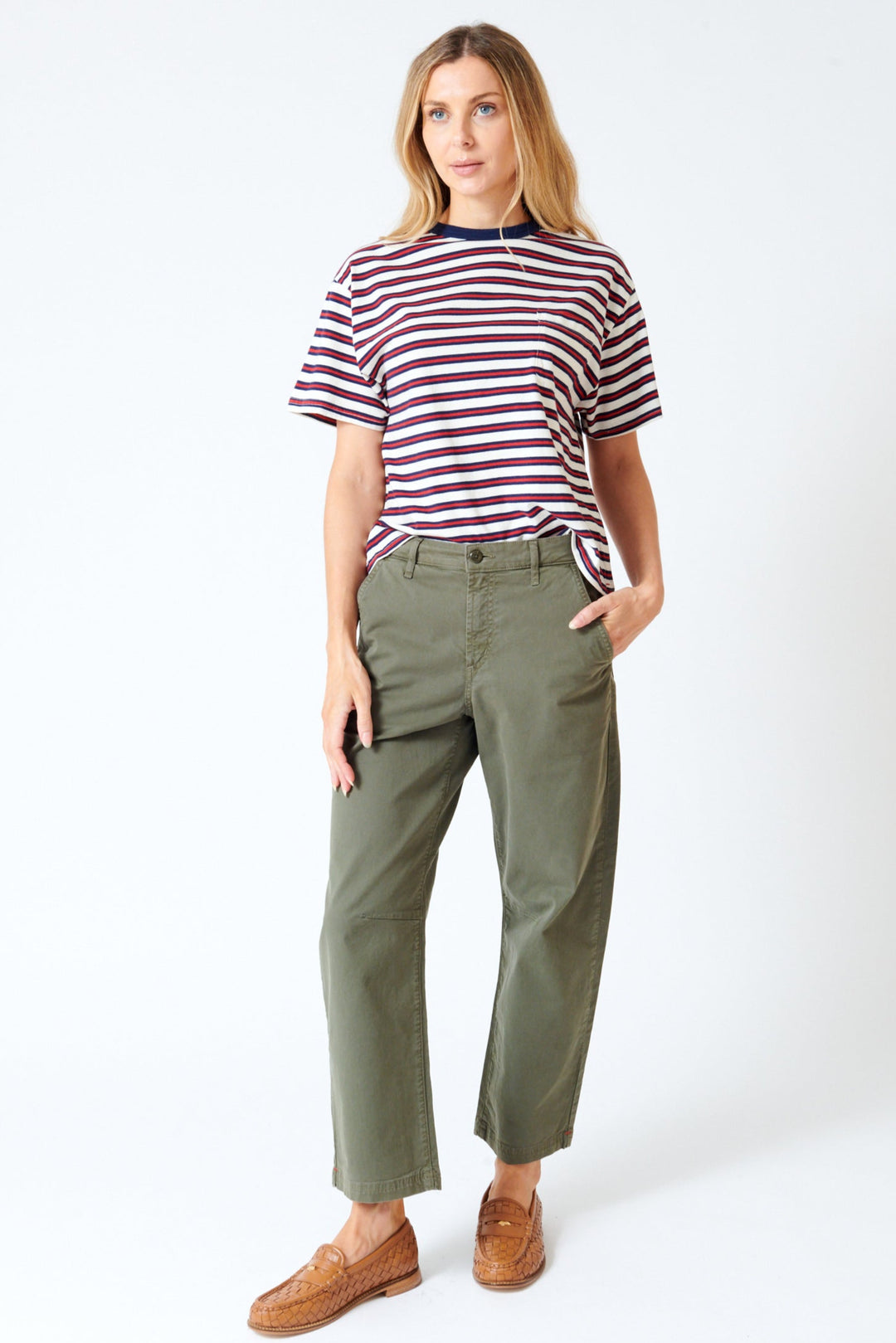 Mari wearing Xirena Rancho Pant front view