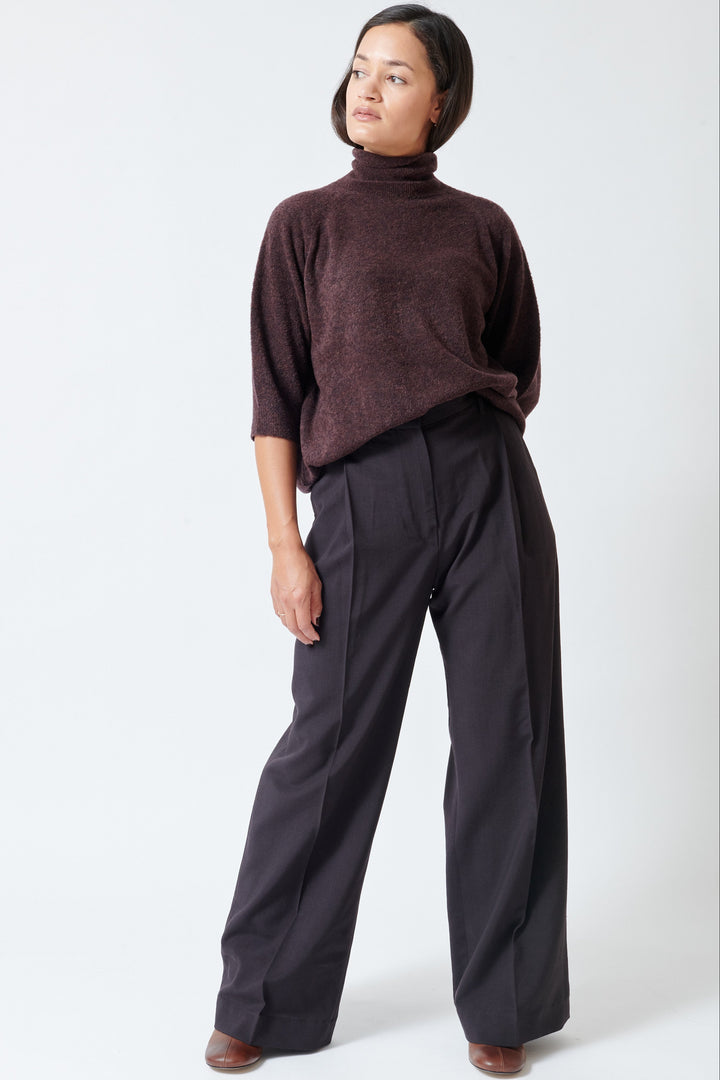 Model wearing Christian Wijnants Pama Trouser front view