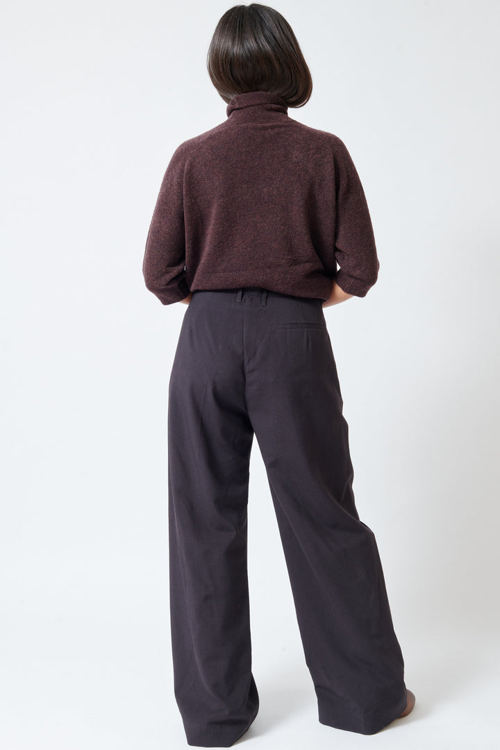 Model wearing Christian Wijnants Pama Trouser rear view