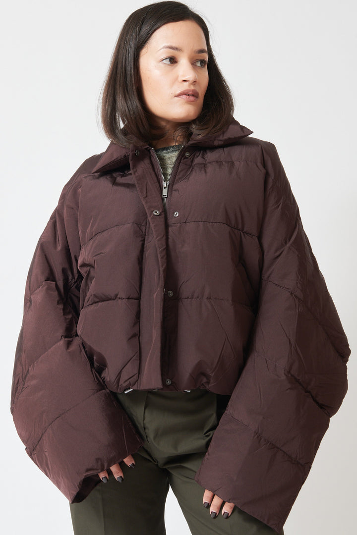 Model wearing Christian Wijnants Jani Jacket front view