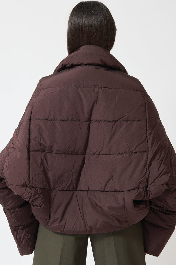 Model wearing Christian Wijnants Jani Jacket rear view