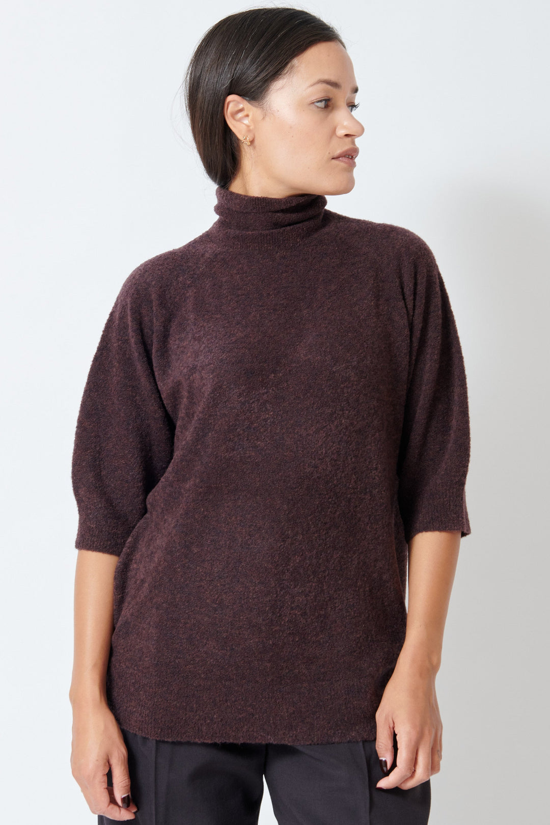Model wearing Christian Wijnants Kaluhu Sweater front view