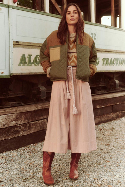 The Great The Reversible Traveler Puffer in Army Multi
