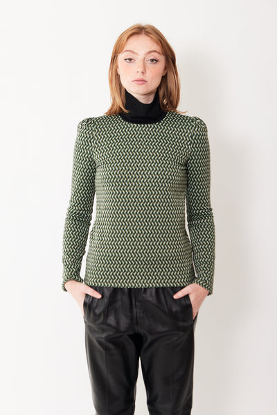 Dorothee Schumacher Graphic Statement Shirt modeled from the front
