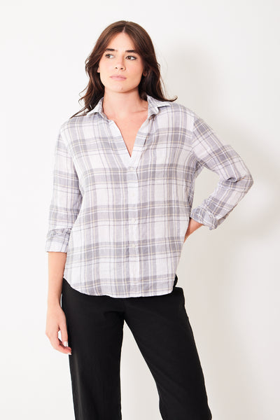 Frank & Eileen Eileen Relaxed Button Up Shirt, modeled from the front