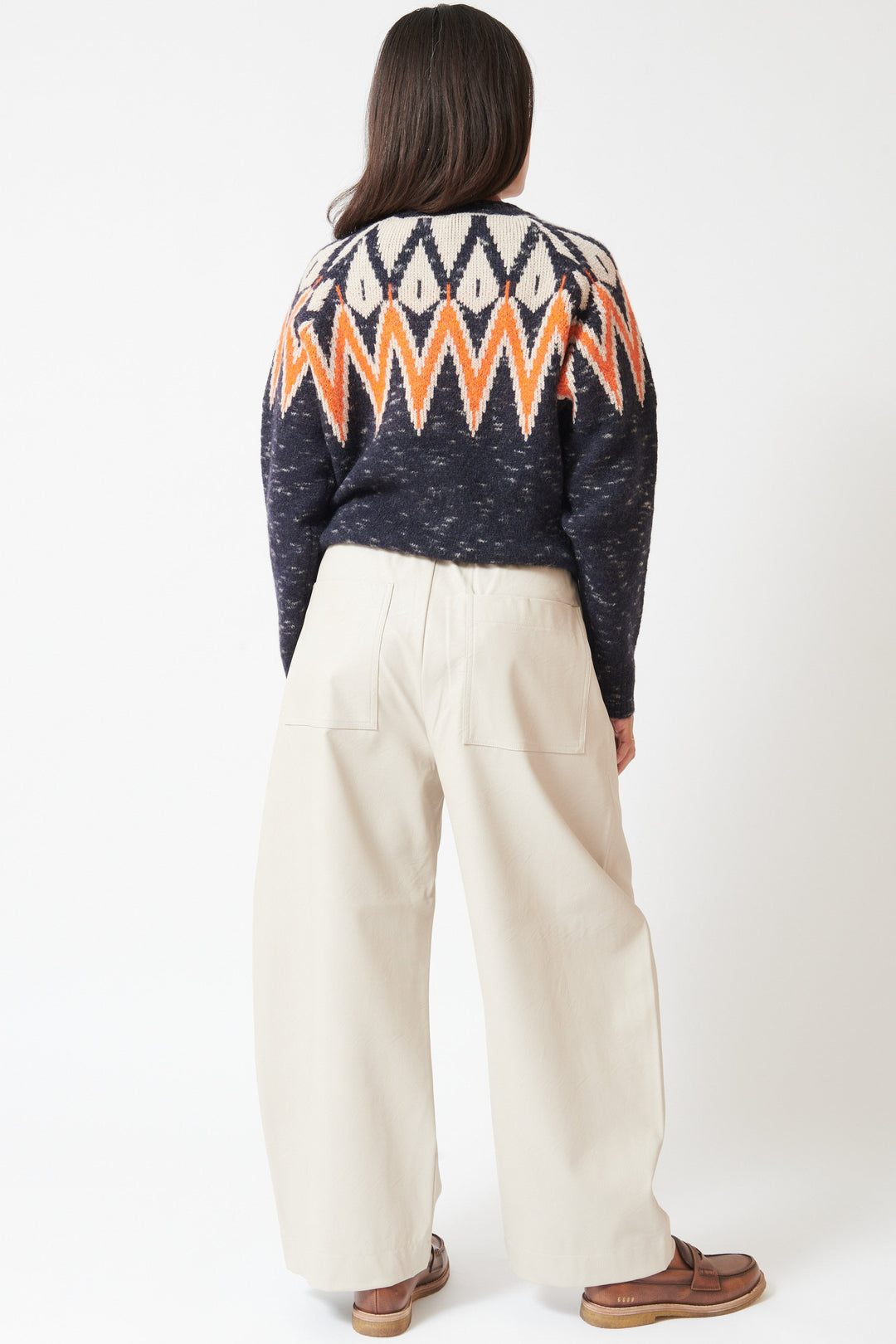 Model wearing Floor Jo Pant rear view