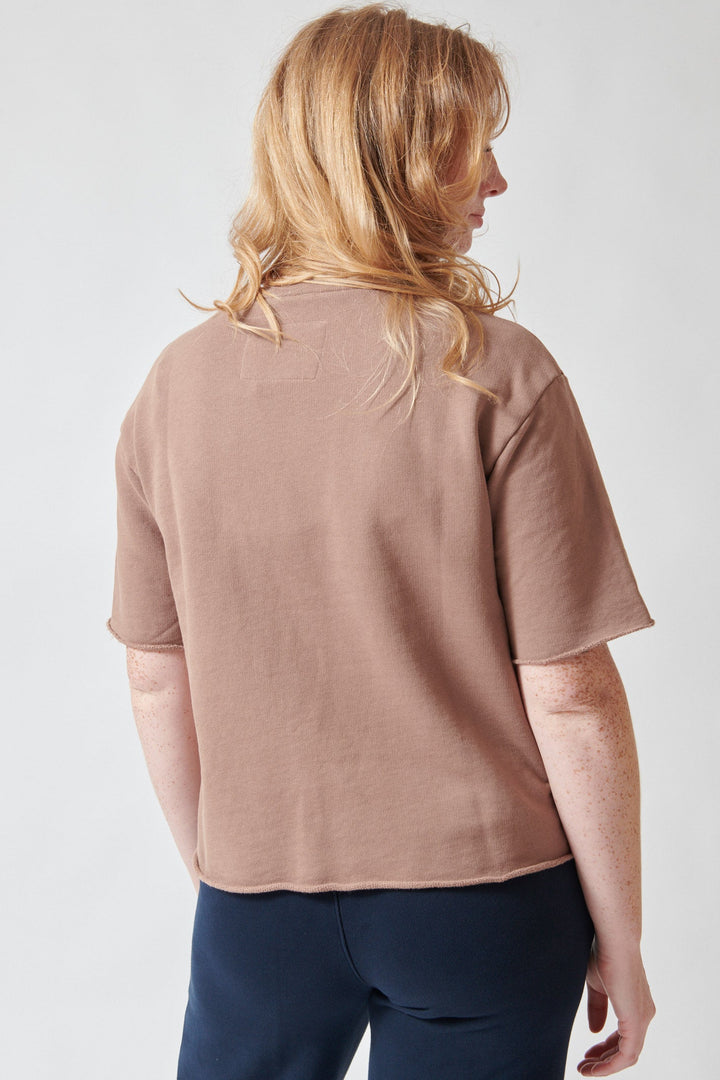 Waverly wearing Frank & Eileen Perry SS Crew Tee rear view