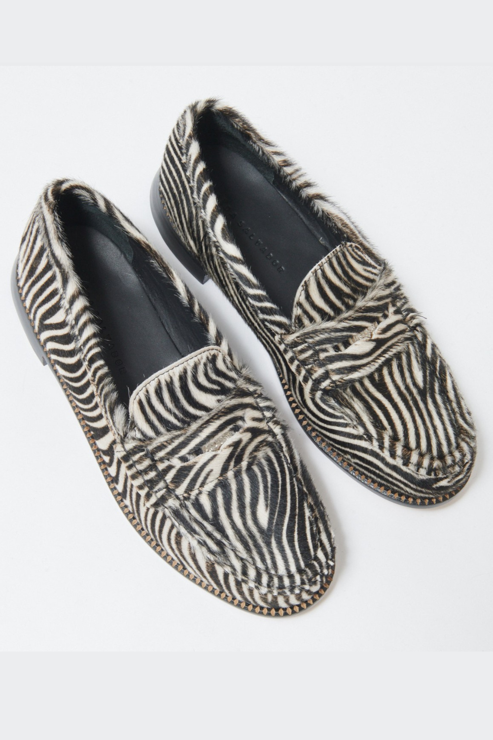 Flat lay of Frēda Salvador Elba Penny Loafer top view