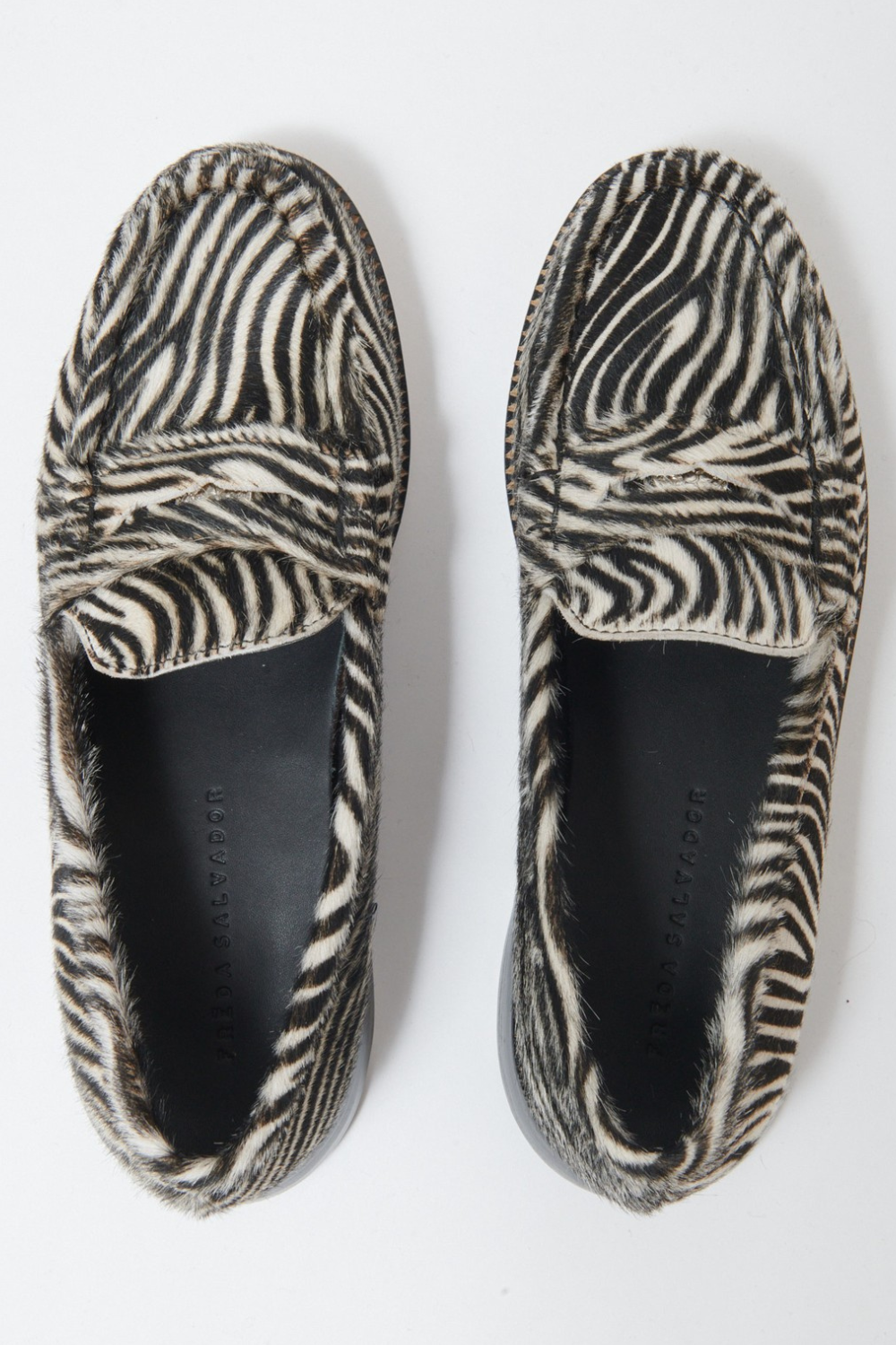 Flat lay of Frēda Salvador Elba Penny Loafer top view