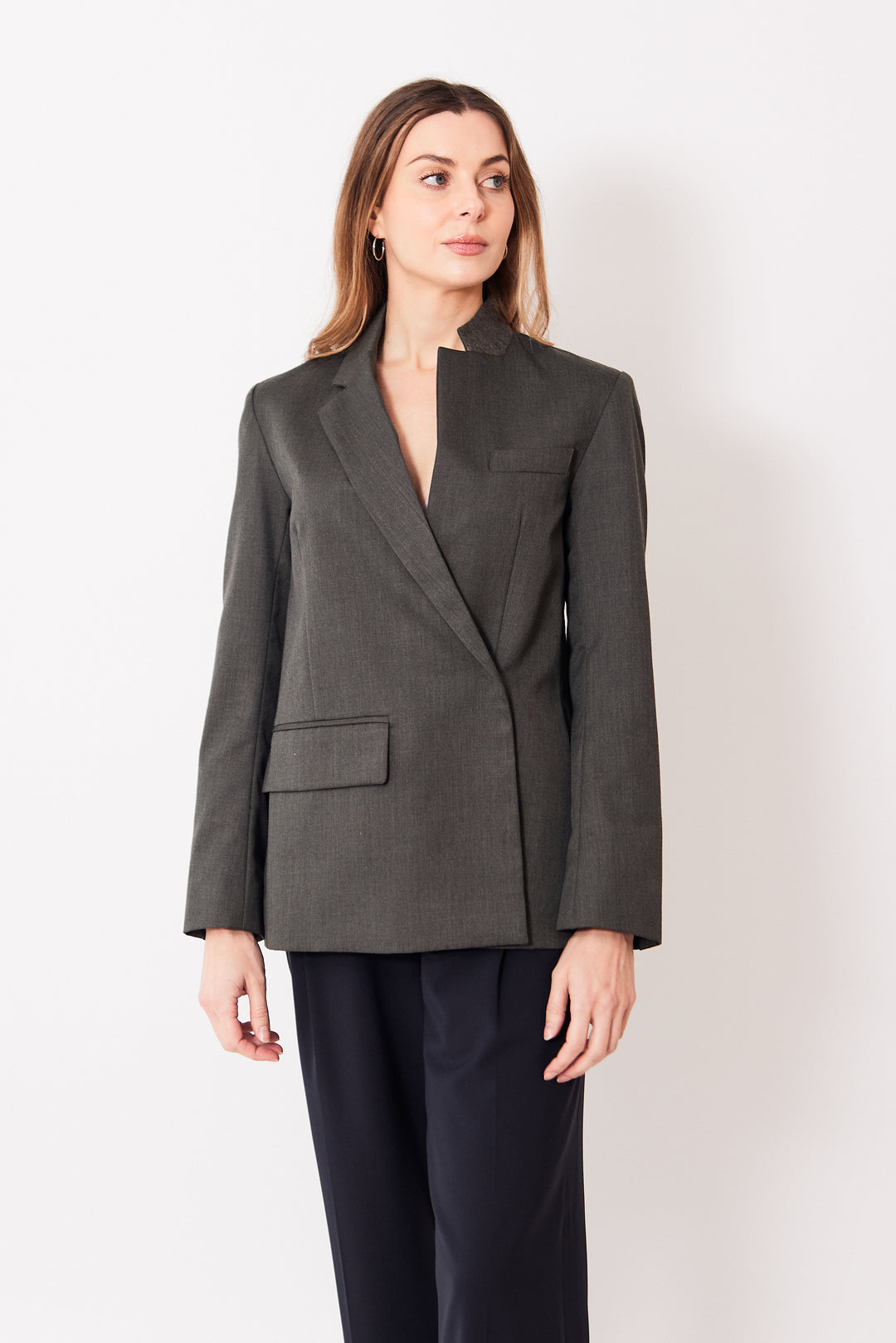 Mari wearing WE-AR4 The Chelsea Blazer front view