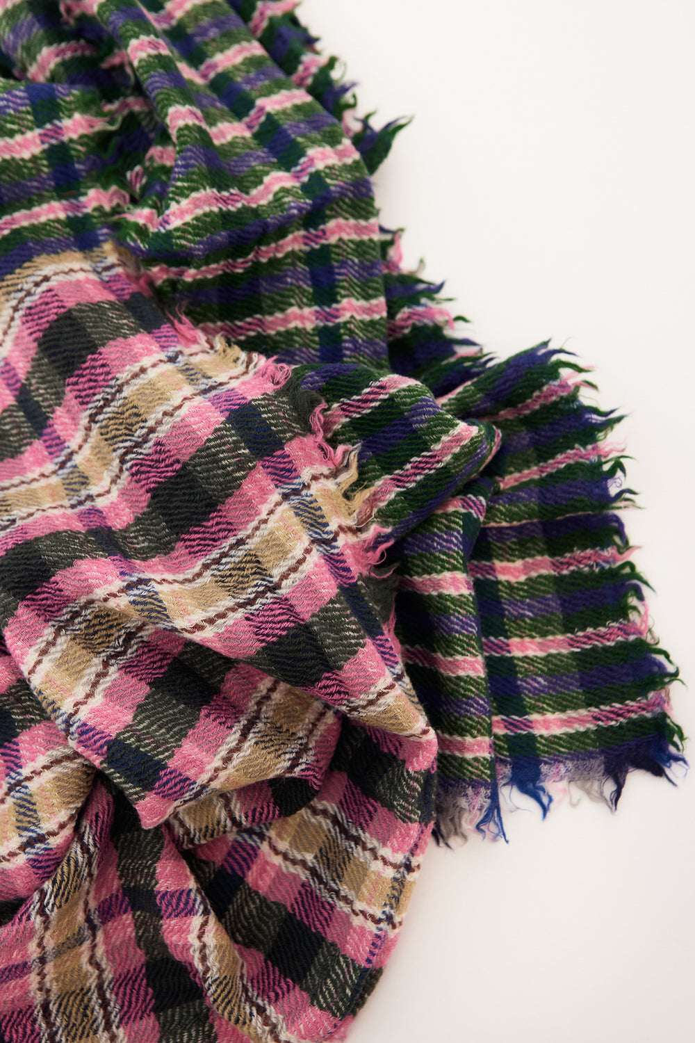 Flat lay of Épice Check Scarf