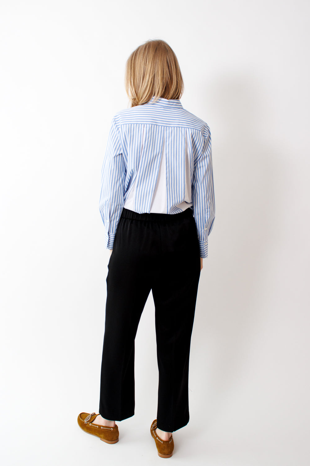 Madi wearing Rosso 35 Pull On Pant rear view 