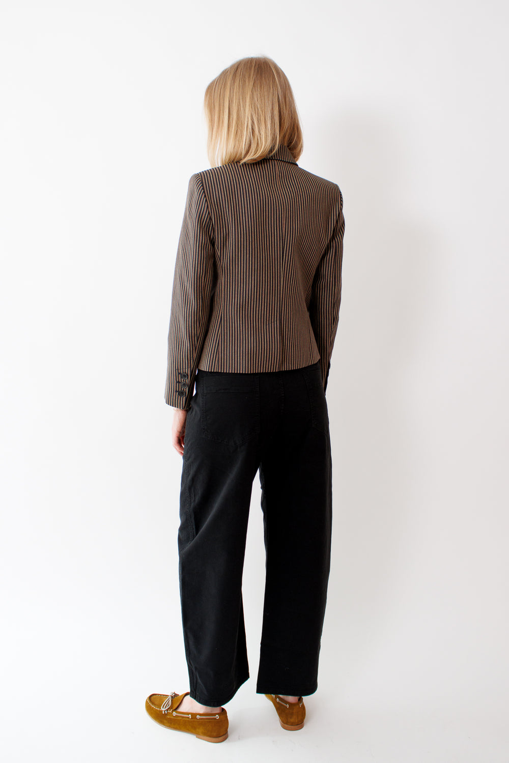 Madi wearing Nili Lotan Tribeca Pant rear view