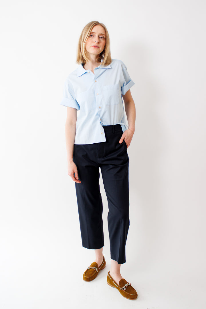 Madi wearing Jamie Haller The Waist Tape Trouser front view