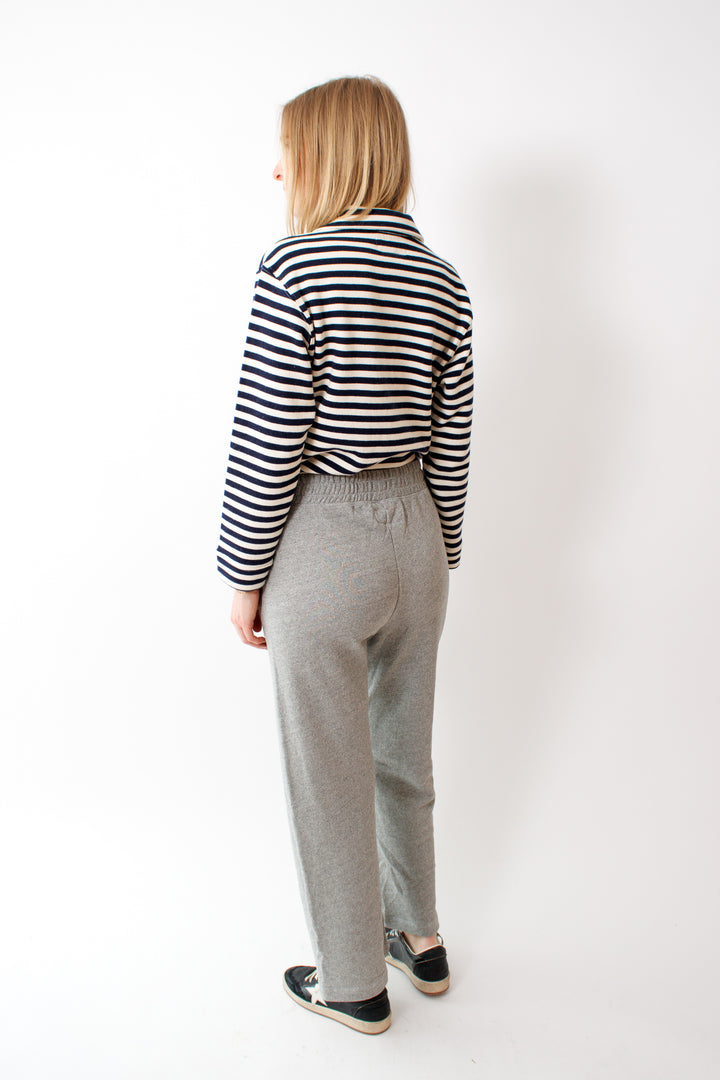 Madi wearing The Great The Victory Sweatpant rear view
