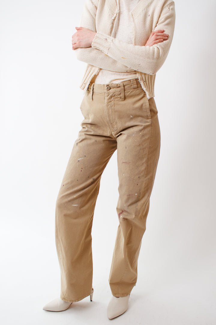 Madi wearing MM6 Maison Margiela Painters Pant front view