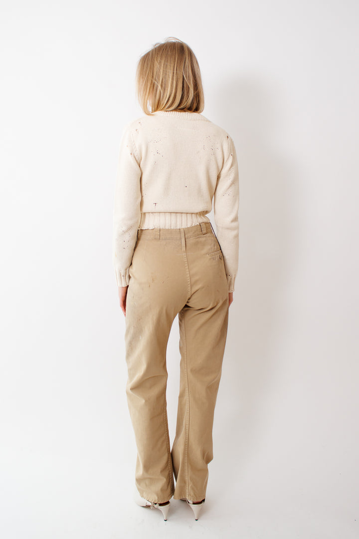 Madi wearing MM6 Maison Margiela Painters Pant rear view