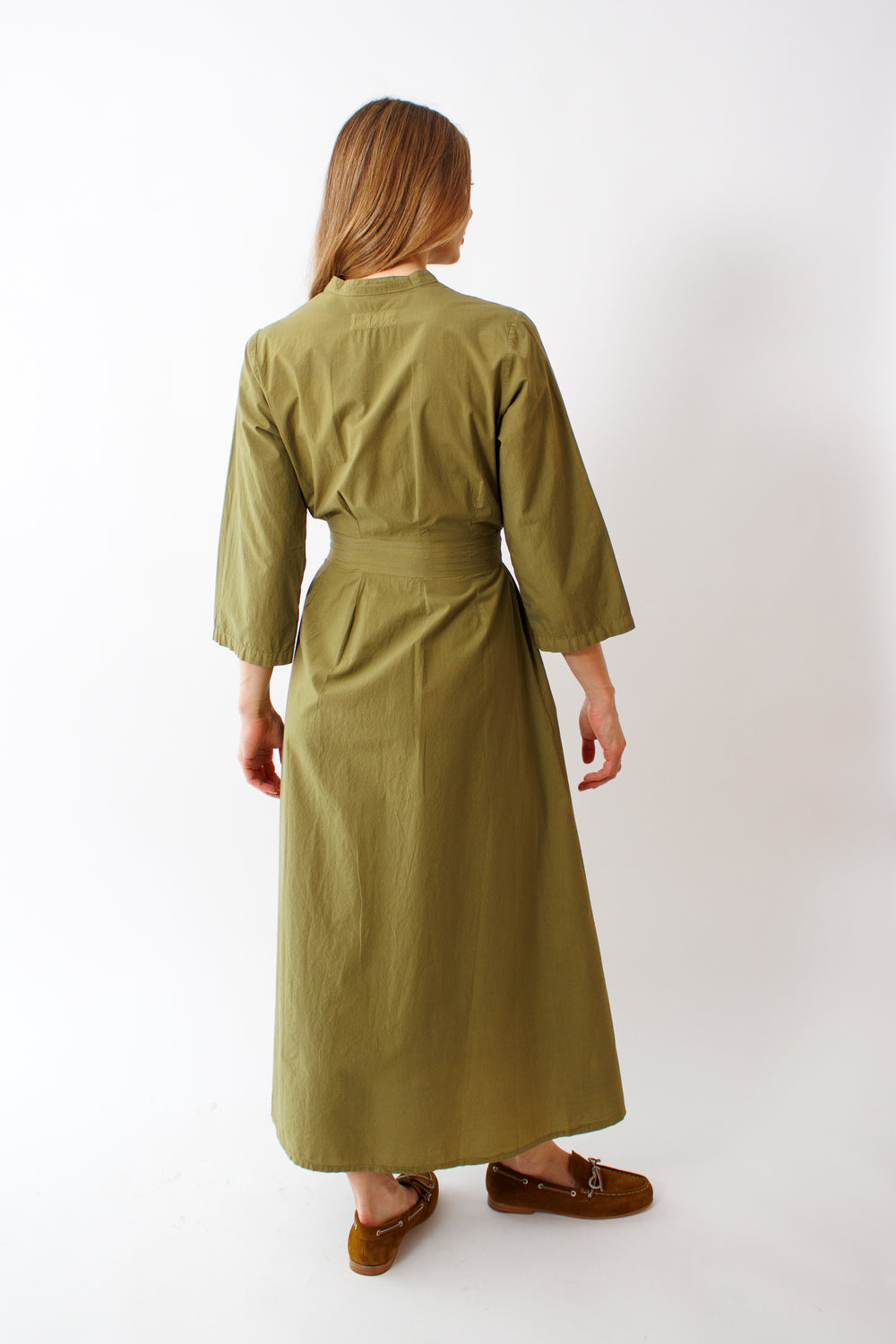 Madi wearing Labo.Art Rex Dress rear  view