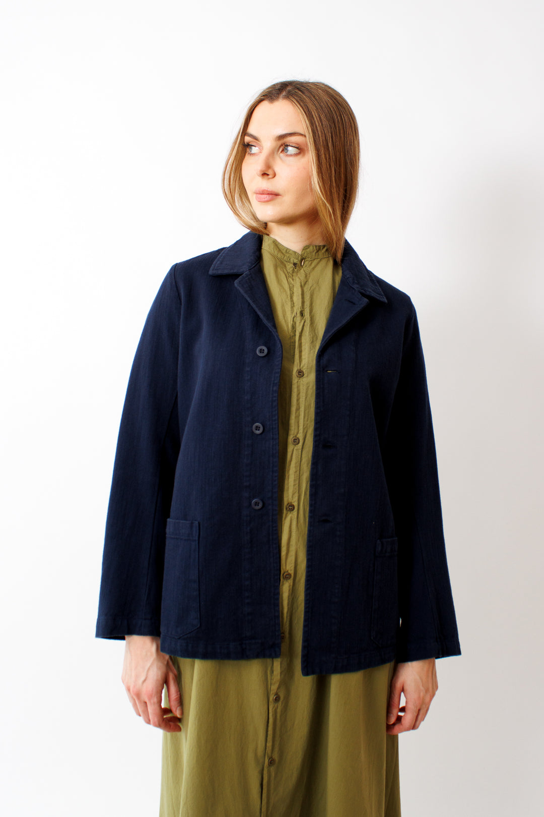 Mari wearing Labo.Art Thissio Jacket front view