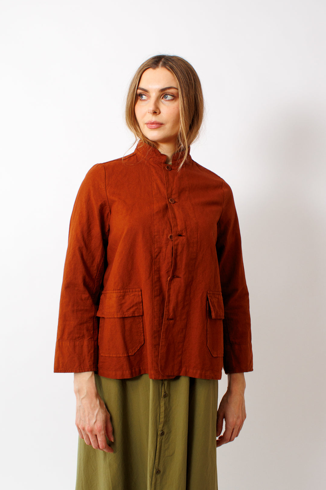 Mari wearing Labo.Art Marina Jacket front view