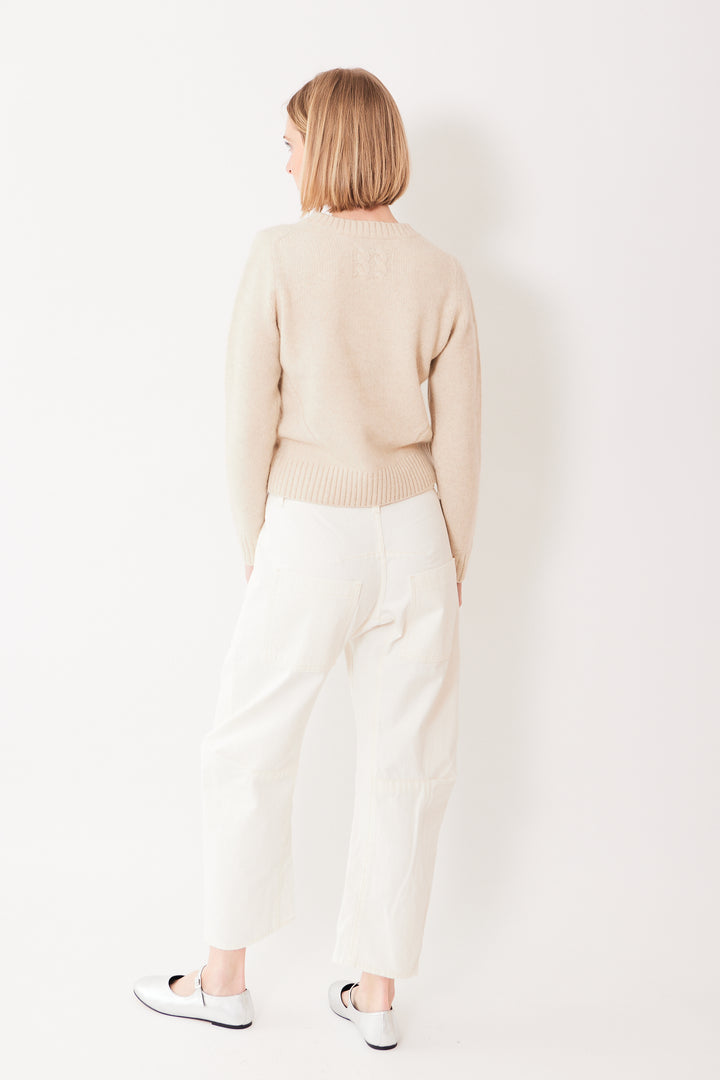 Madi wearing Nili Lotan Shon Jean rear view