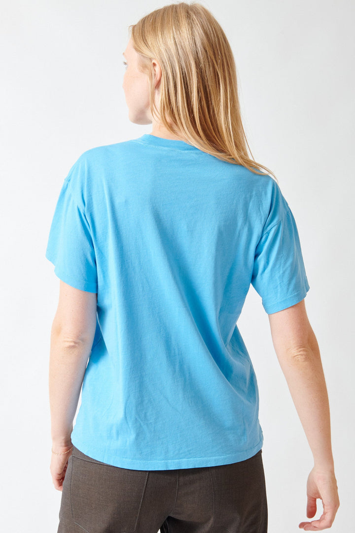 Madi wearing 6397 Boy T rear view