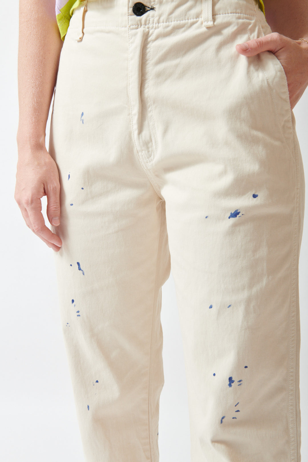 Madi wearing ASKK NY Tomboy front/detail view