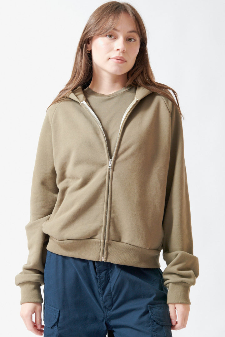 Angela wearing Jamie Haller The Bird Hoodie front view