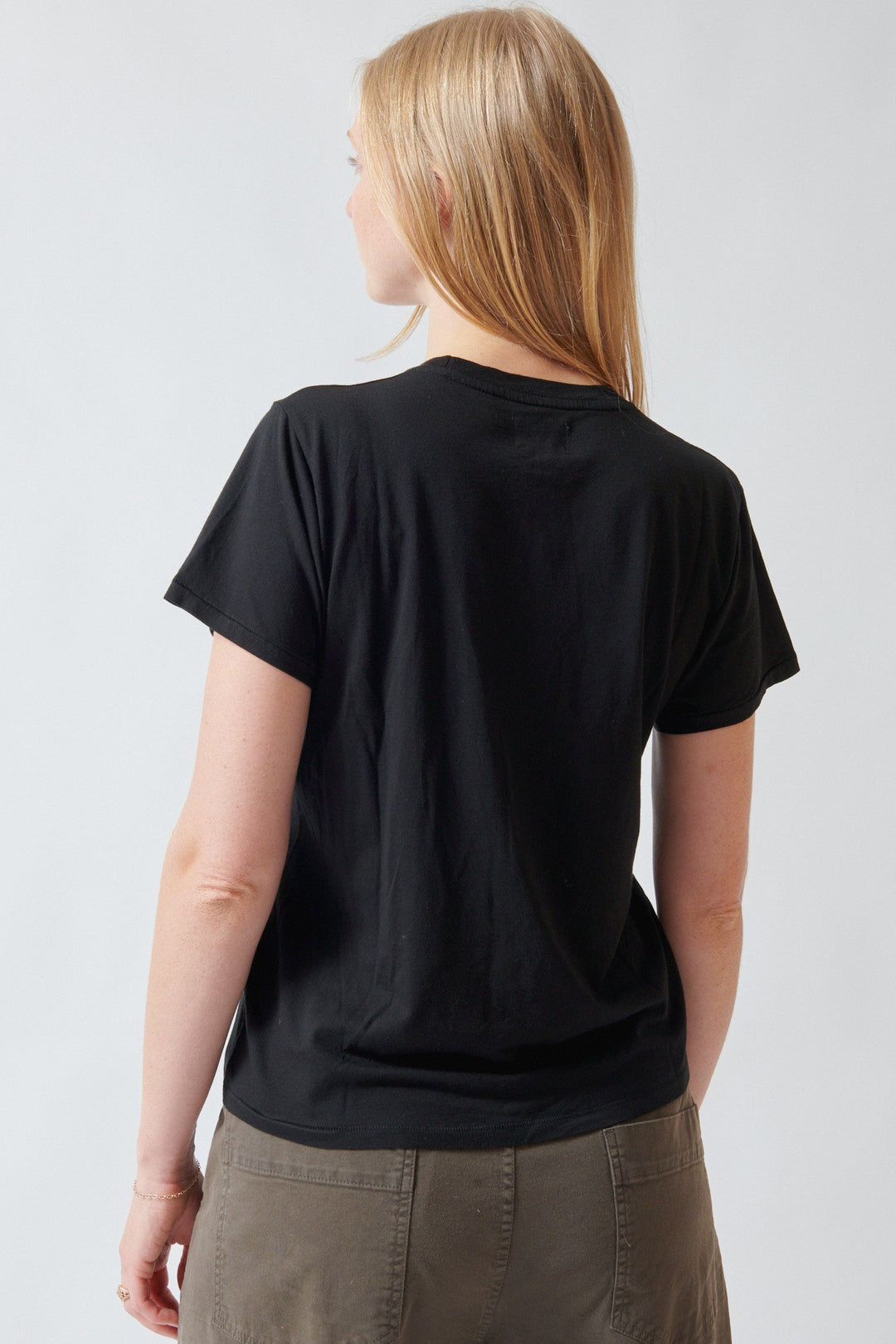 Madi wearing Jamie Haller The Chameleon Tee rear view