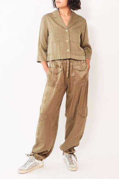Ganni Washed Satin Pants