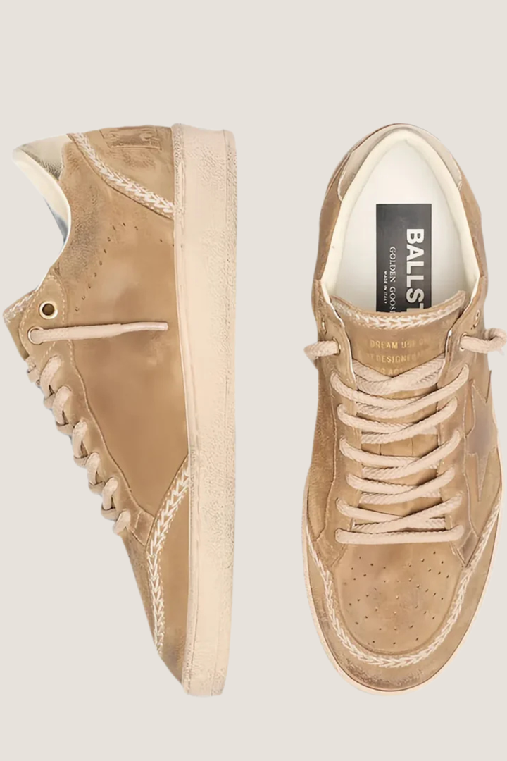 Flat lay of Golden Goose Ball Star top view