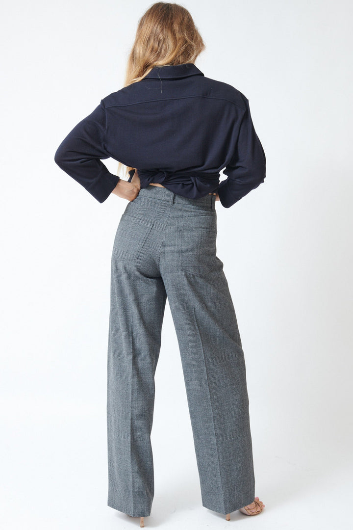 Mari wearing Dorothee Schumacher Graphic Twist Pants rear view