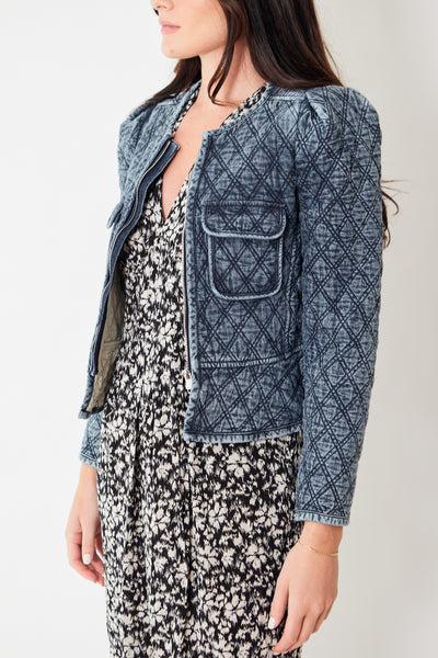 Isabel Marant Étoile Deliona Quilted Zip Up Jacket