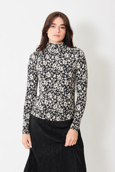 Front view of Isabel Marant Étoile Lou High Neck Stretch Knit Top