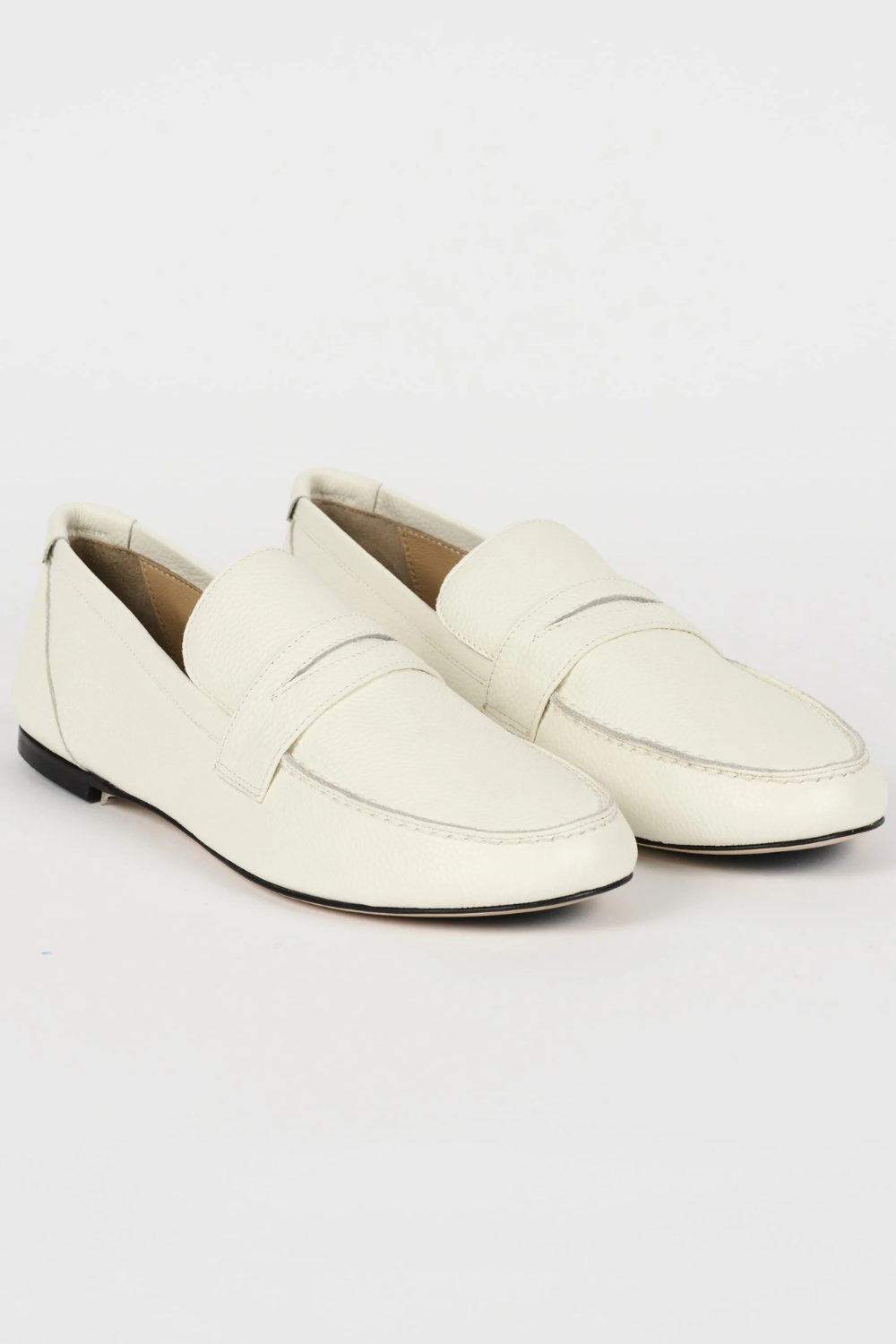 Flat lay of Jamie Haller The Penny Loafer side/front view